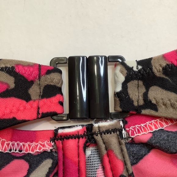 FANTASIE Vibrant Pink Floral/Black Underwire Bikini Set Size S - Picture 5 of 11